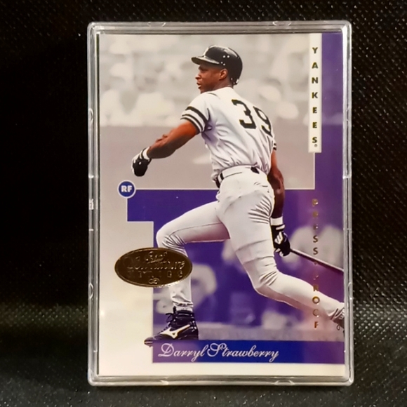Darryl Strawberry - Gold Press Proof -  1996 Leaf Signature Series Trading Card - Picture 1 of 2